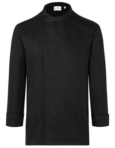 K-BJM4-Long-Sleeve Throw-Over Chef Shirt Basic